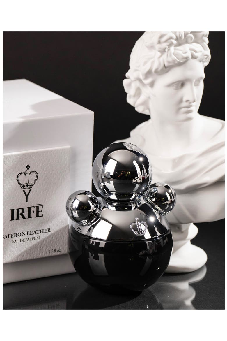 Saffron Leather Eau de Parfum, Alternate, color, BLACK