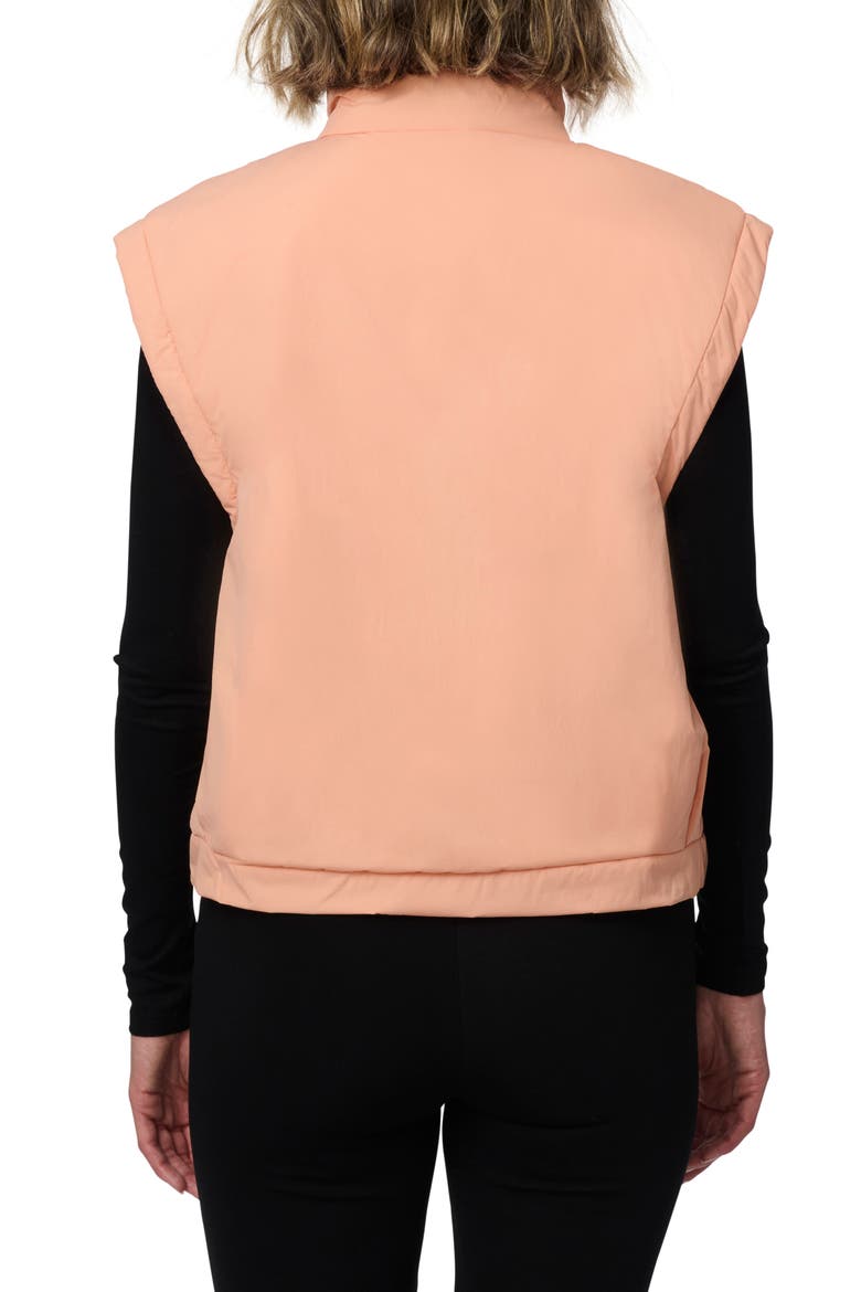 Recycled Nylon Crinkle Vest, Alternate, color, APRICOT