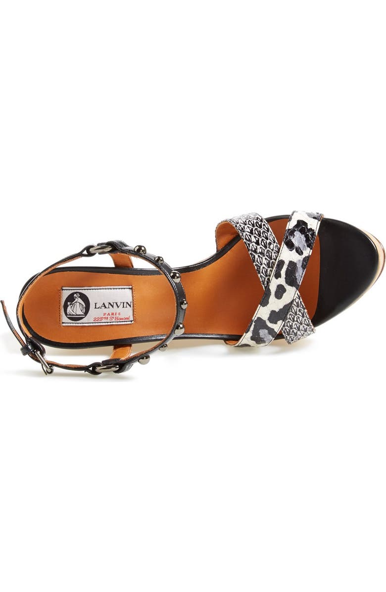 Lanvin Espadrille Wedge Sandal, Alternate, color,