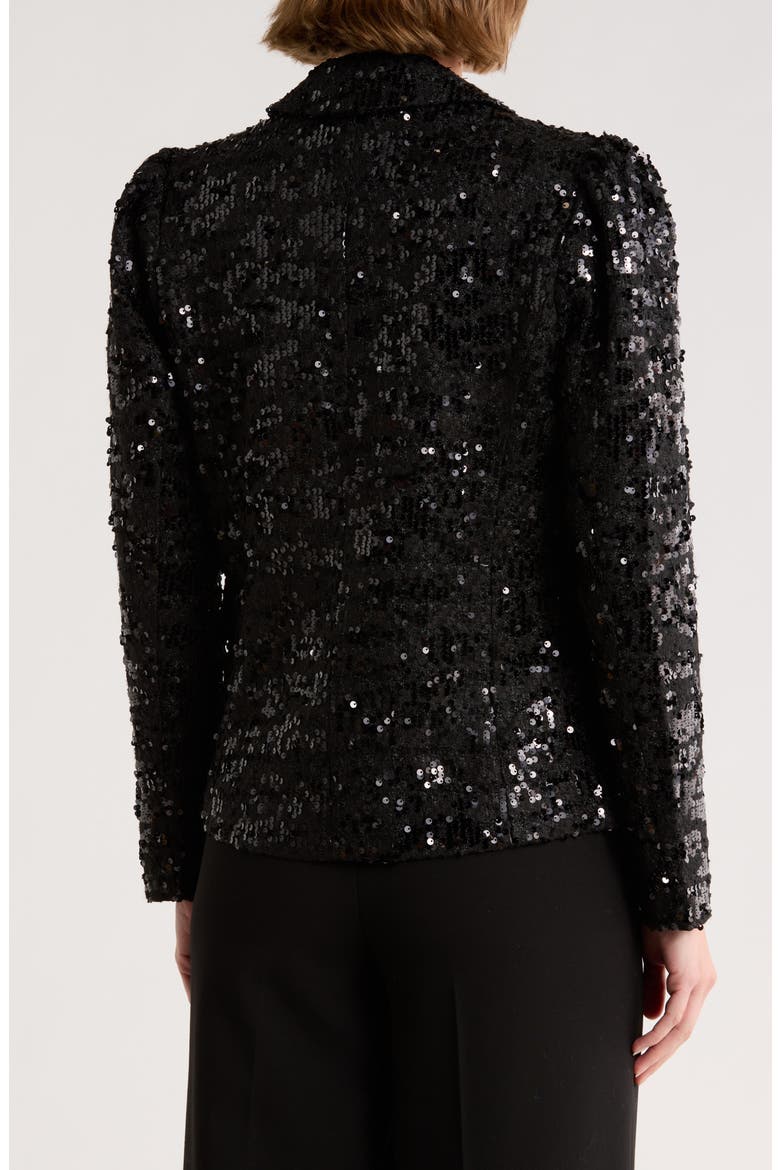 Jensen Sequin Blazer, Alternate, color, BLACK