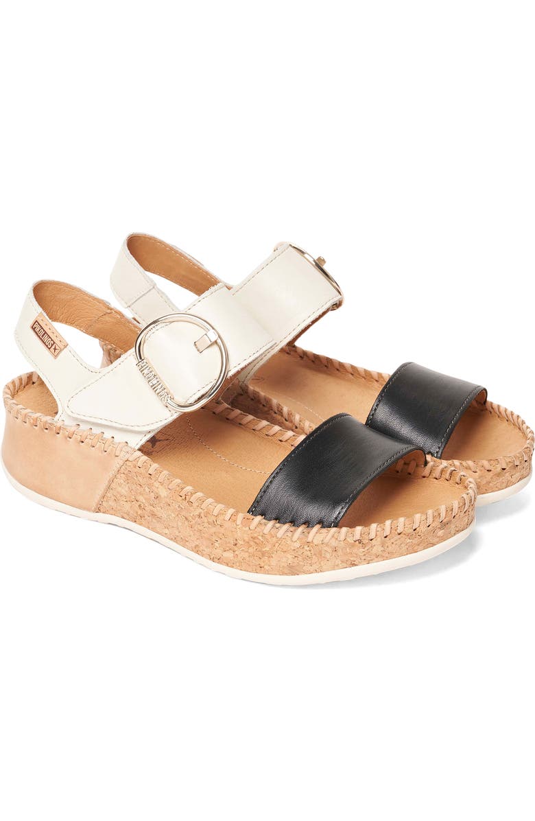 PIKOLINOS Marina Platform Sandal, Main, color, Black