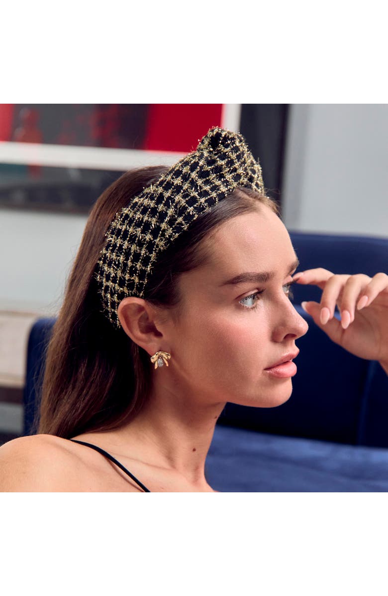 Lele Sadoughi Dainty Pave Bow Earrings, Alternate, color, Crystal 100