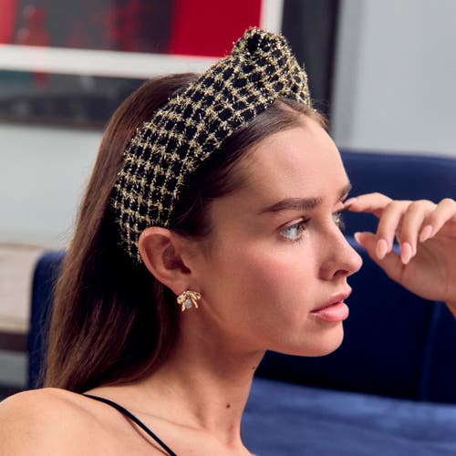 Lele Sadoughi Dainty Pave Bow Earrings In Gold