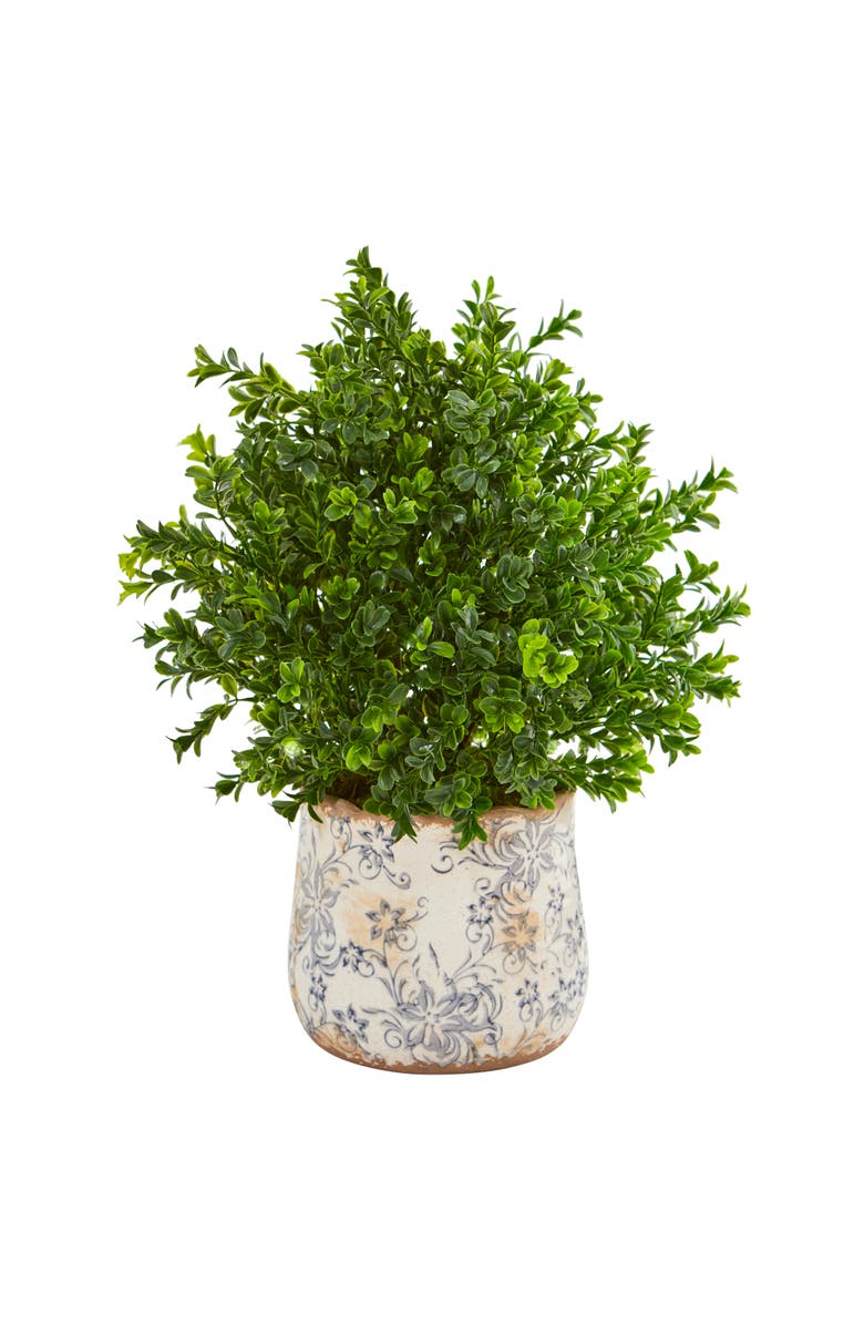 NEARLY NATURAL 18-in Sweet Grass Artificial Plant in Floral Vase, Main, color, Green