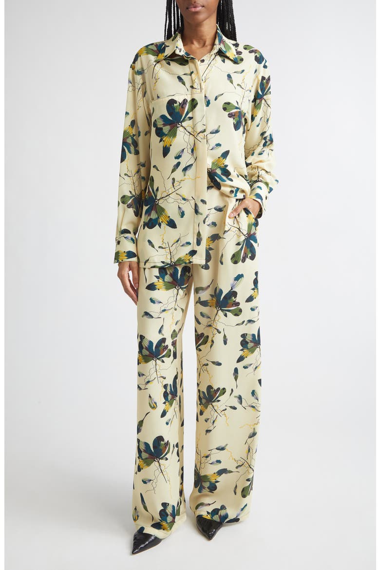 Tanzia Floral Pants, Alternate, color, BLOOMS PRINT