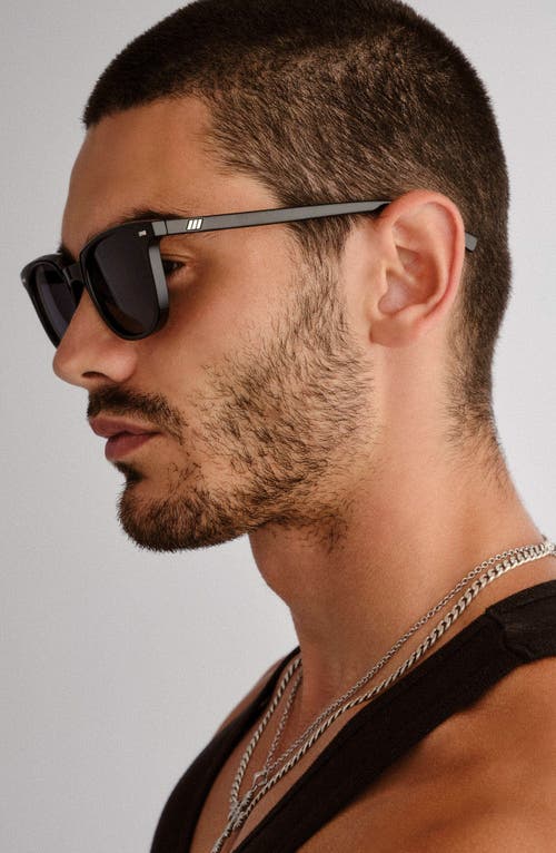 Le Specs Le Resolu 51mm Polarized D-frame Sunglasses In Black