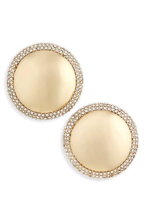 Baublebar Pamela Pave Disc Statement Stud Earrings In Gold Tone