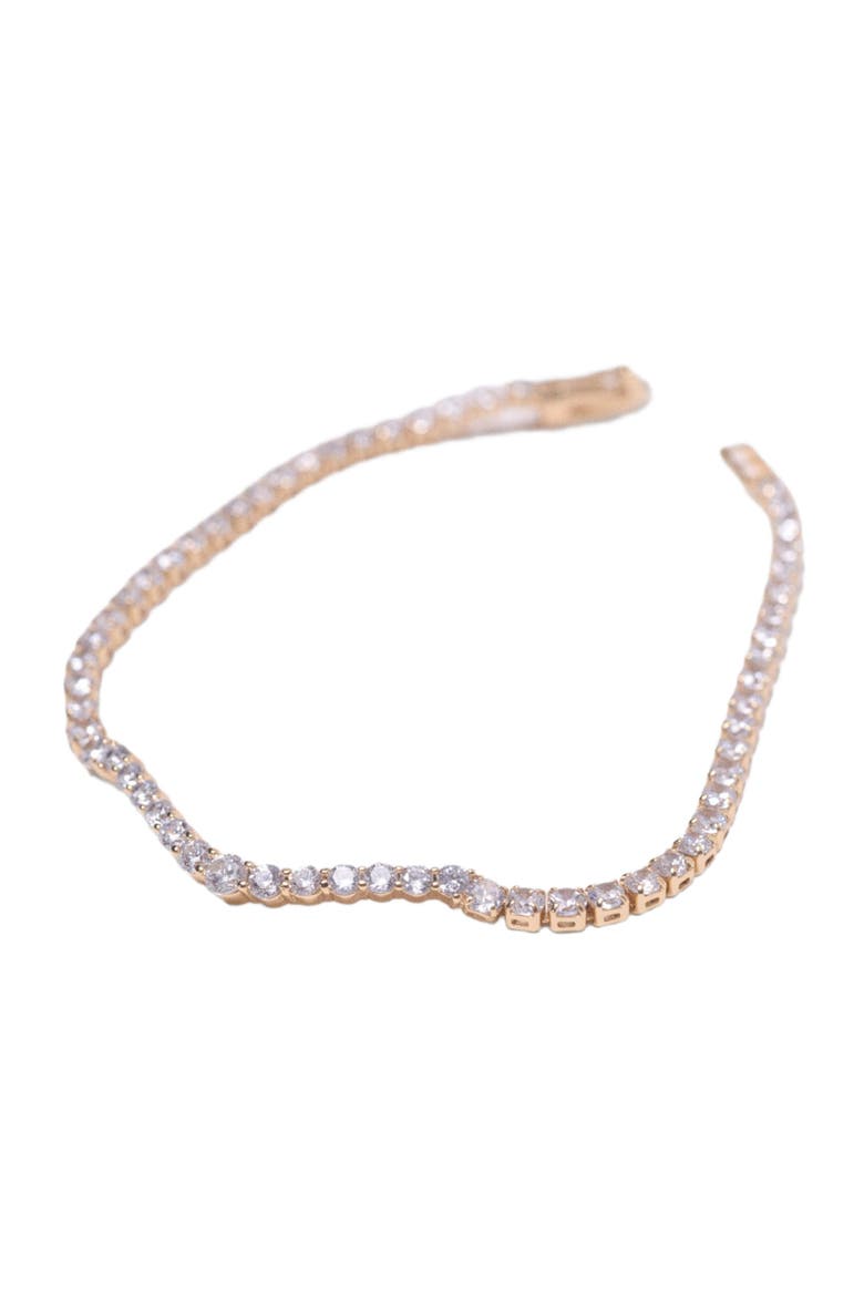 Cascade diamanté bracelet, Alternate, color, Gold
