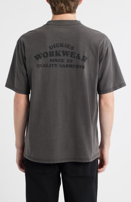 Dickies Christina Logo Cotton Graphic T-shirt In Gray
