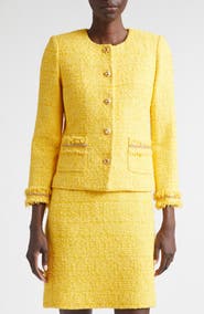 ST. JOHN Frosted Sunshine Tweed Jacket