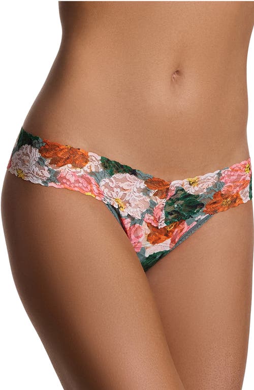 Hanky Panky Print Low Rise Thong In Multi