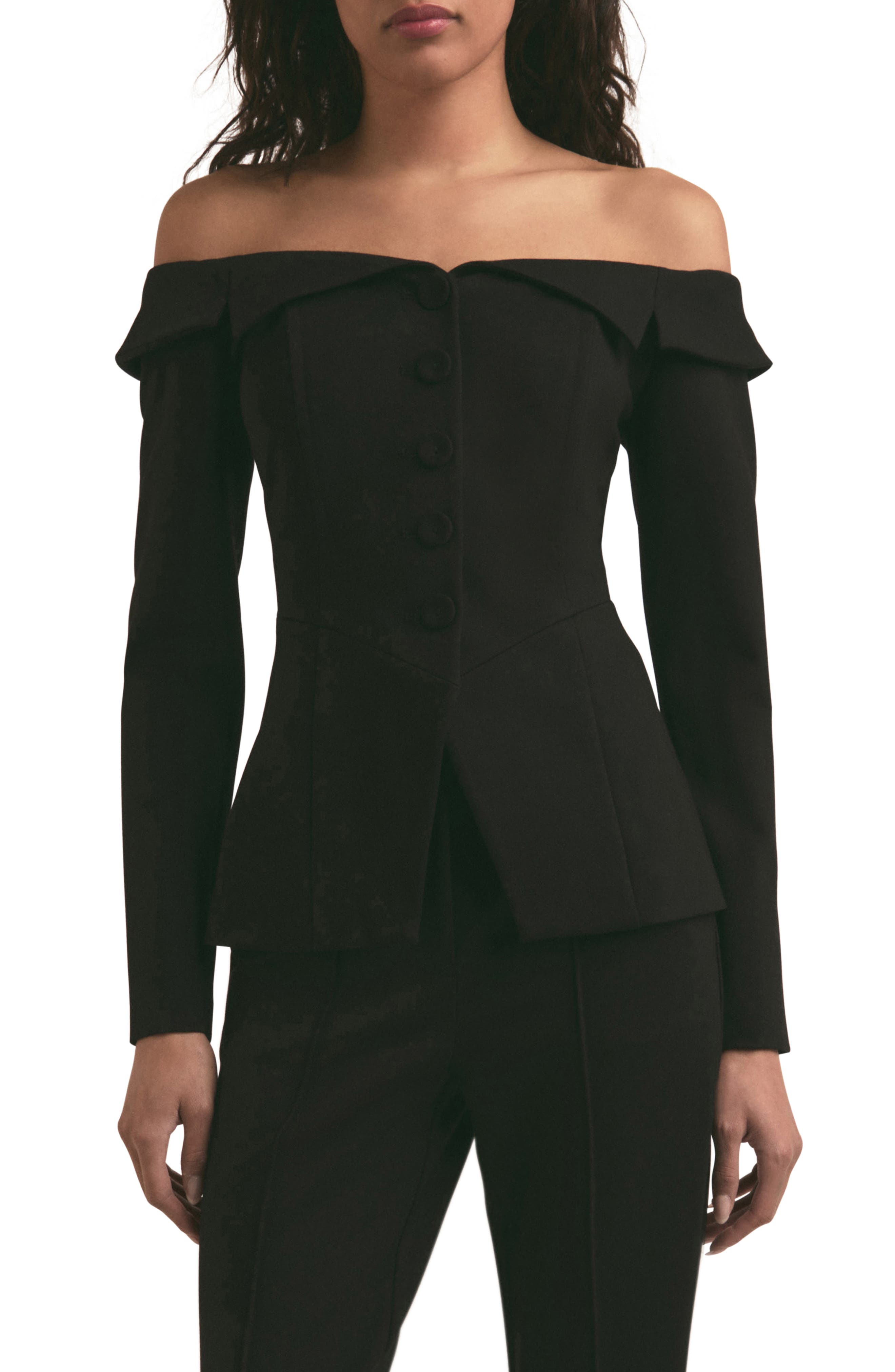 Favorite Daughter The Irina Off the Shoulder Blazer