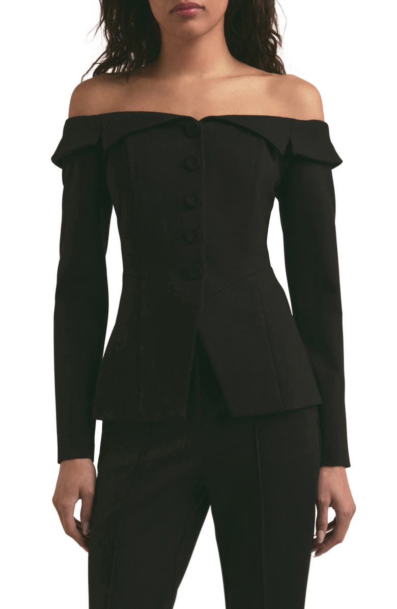 Favorite Daughter The Irina Off the Shoulder Blazer, Main, color, 