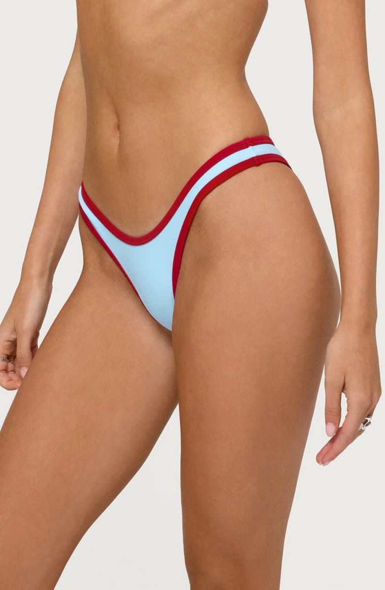 EDIKTED Dina Contrast Bikini Bottoms, Alternate, color, Light-Blue