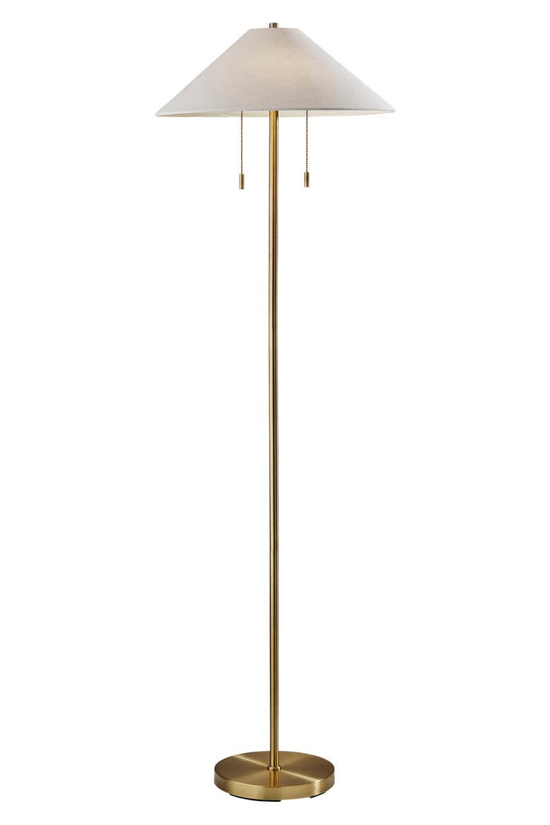 Claremont Floor Lamp, Main, color, ANTIQUE BRASS