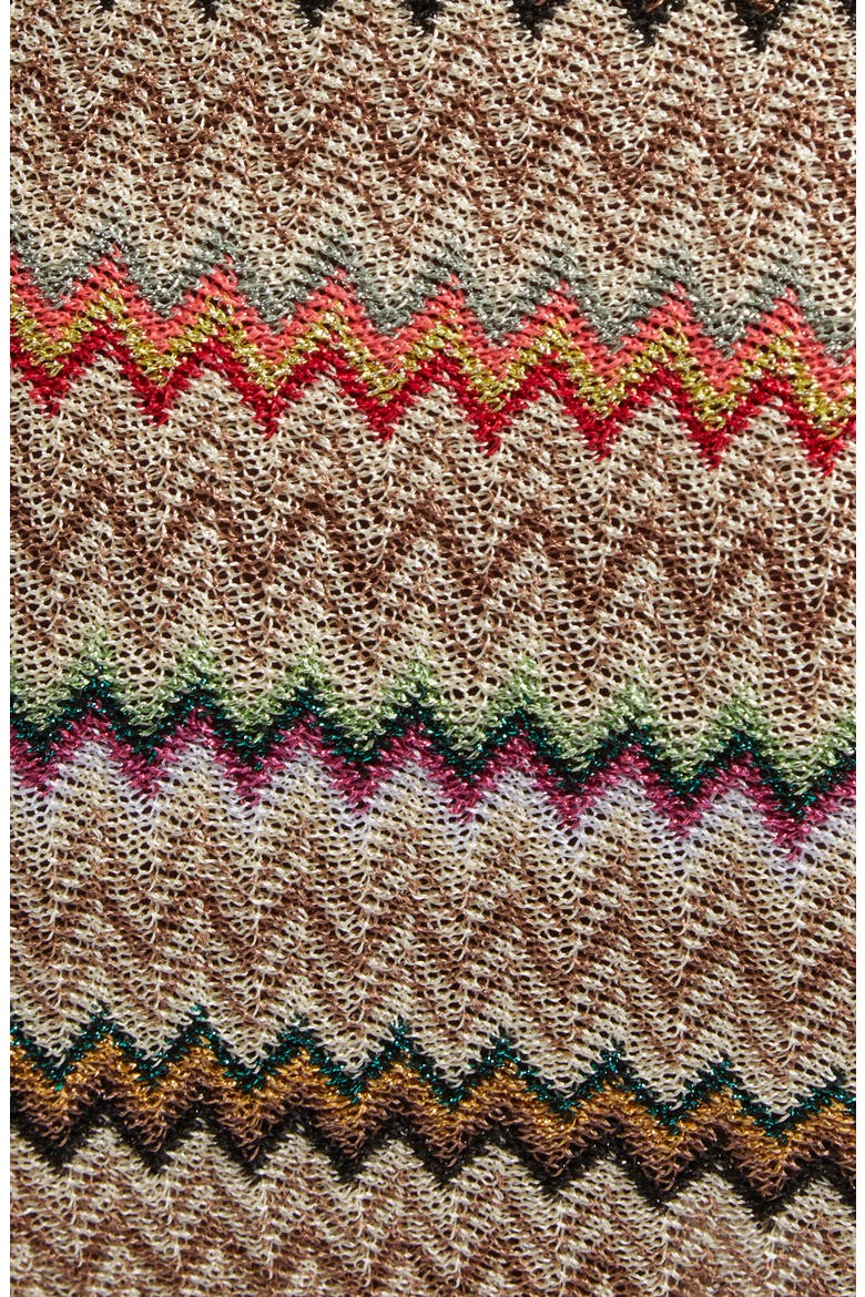 Chevron Fringe Cover-Up Sarong, Alternate, color, PINK MULTI