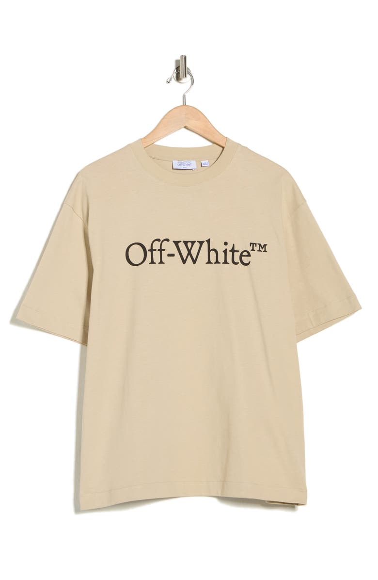 Off-White Big Bookish Skate Graphic T-Shirt, Alternate, color, Brown Rice-Black
