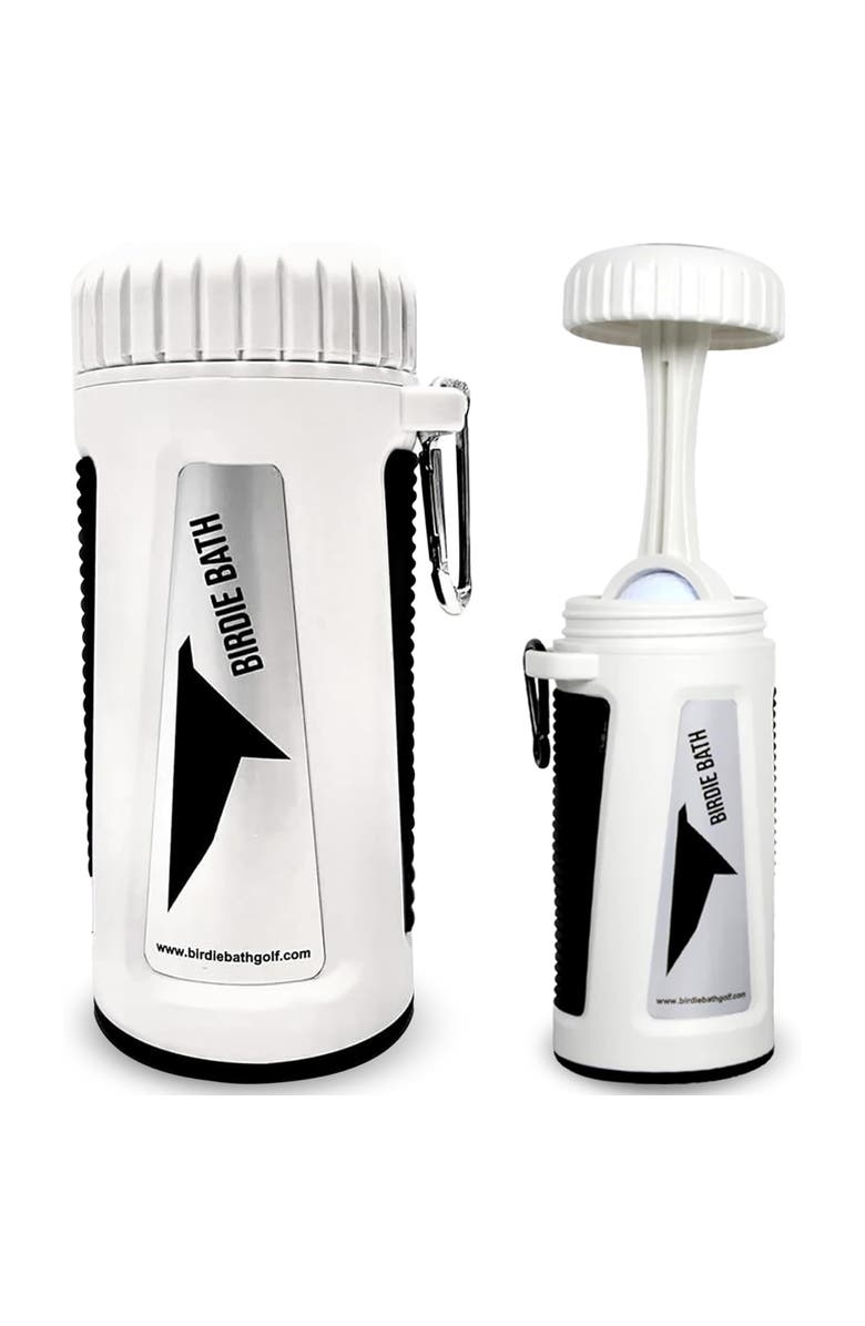 Birdie Bath Portable Golf Ball Cleaner, Main, color, White