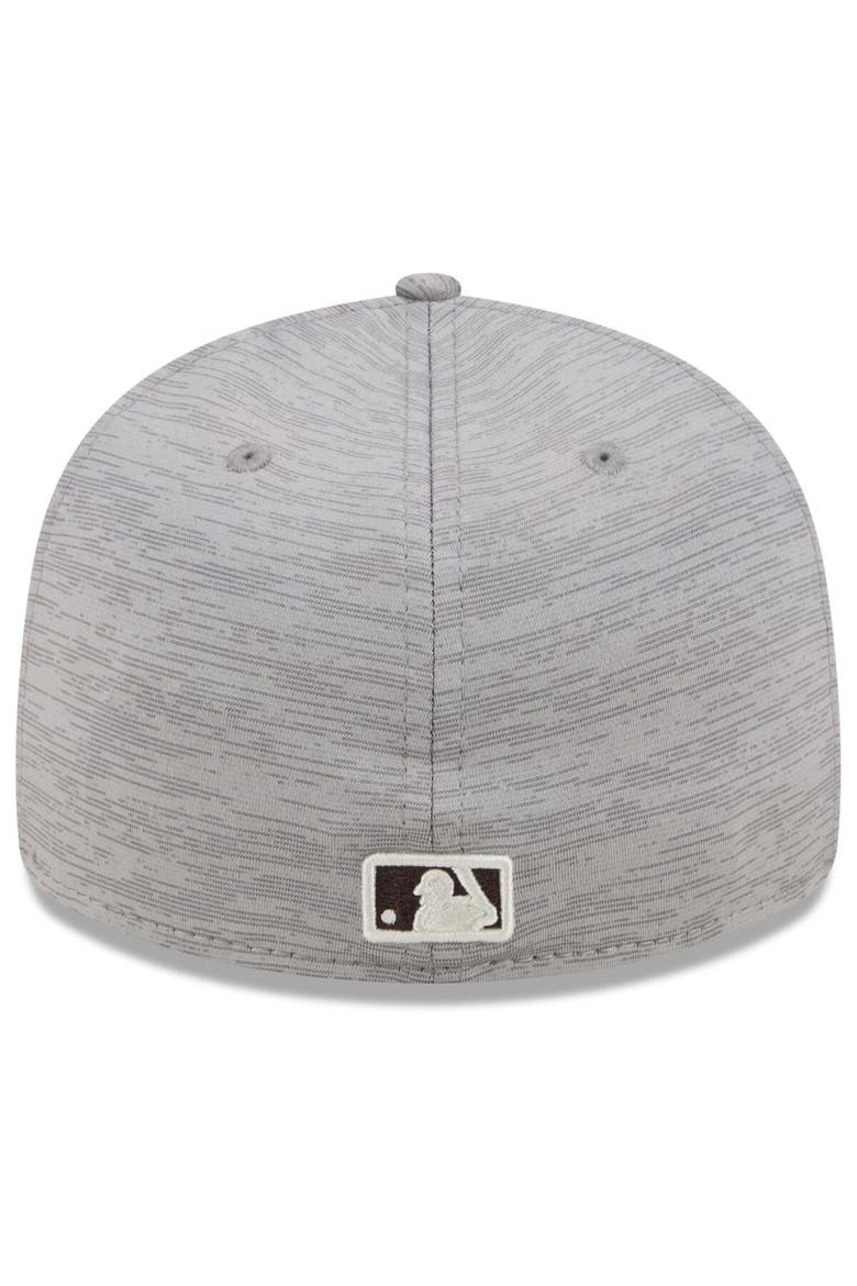 Men's New Era  Gray San Diego Padres 2024 Clubhouse Low Profile 59FIFTY Fitted Hat, Alternate, color, Heather Gray