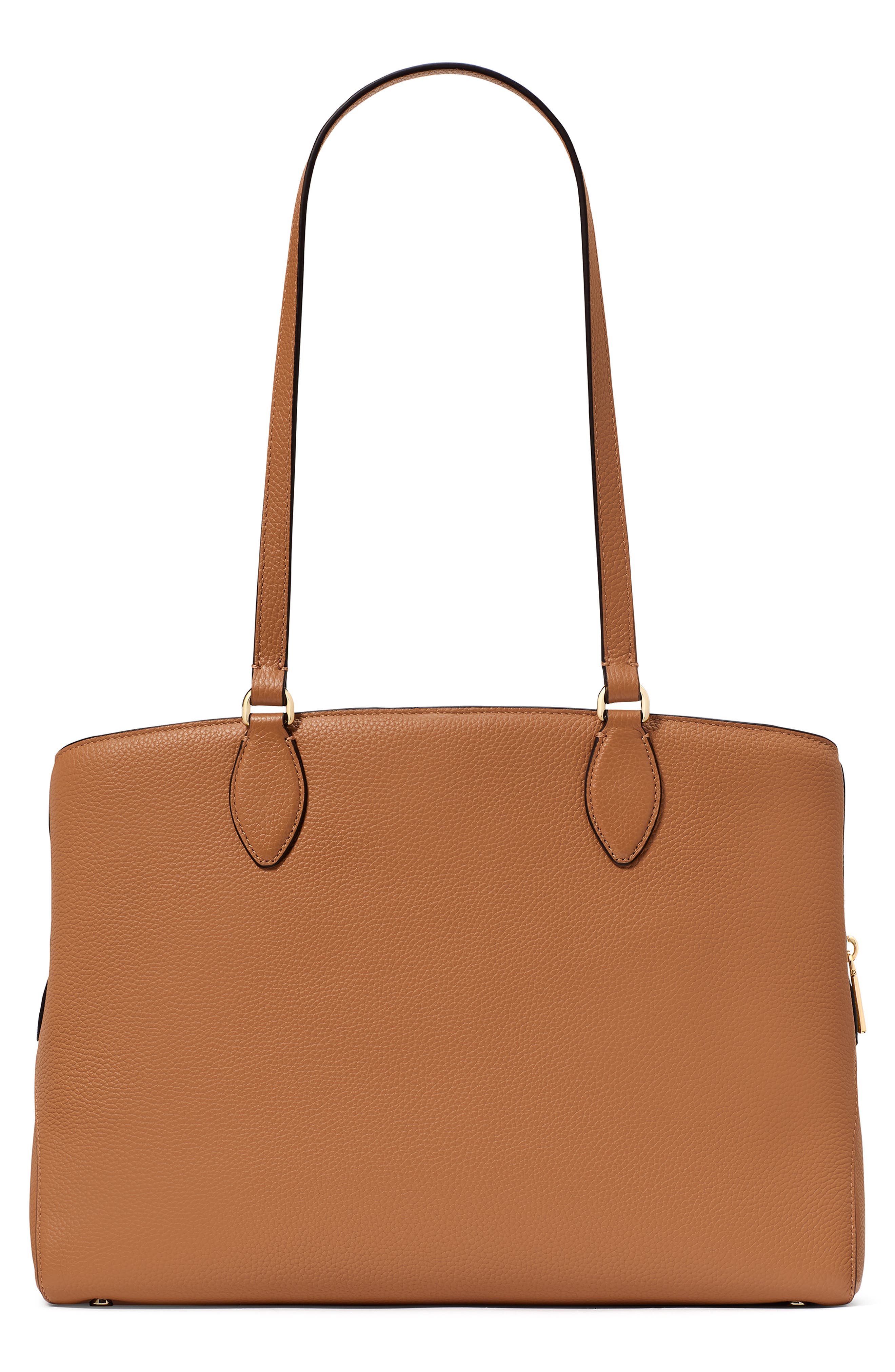 hudson pebble leather work tote, Alternate, color, BUNGALOW