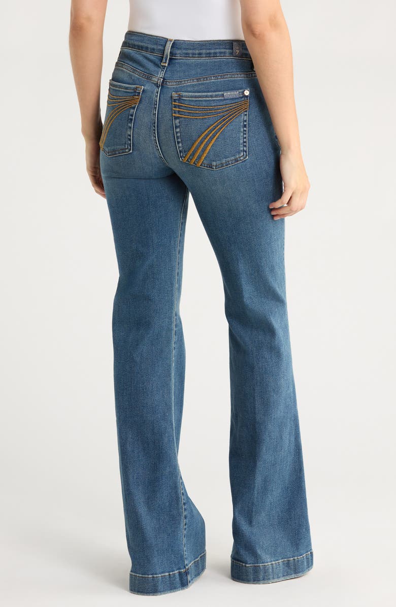 7 For All Mankind Dojo Mid Rise Flare Jeans, Alternate, color, Felicity