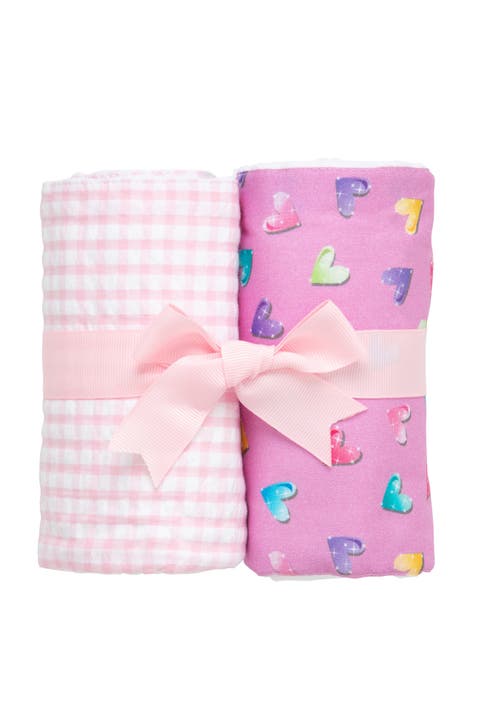 Print Set of Two Burp Cloths