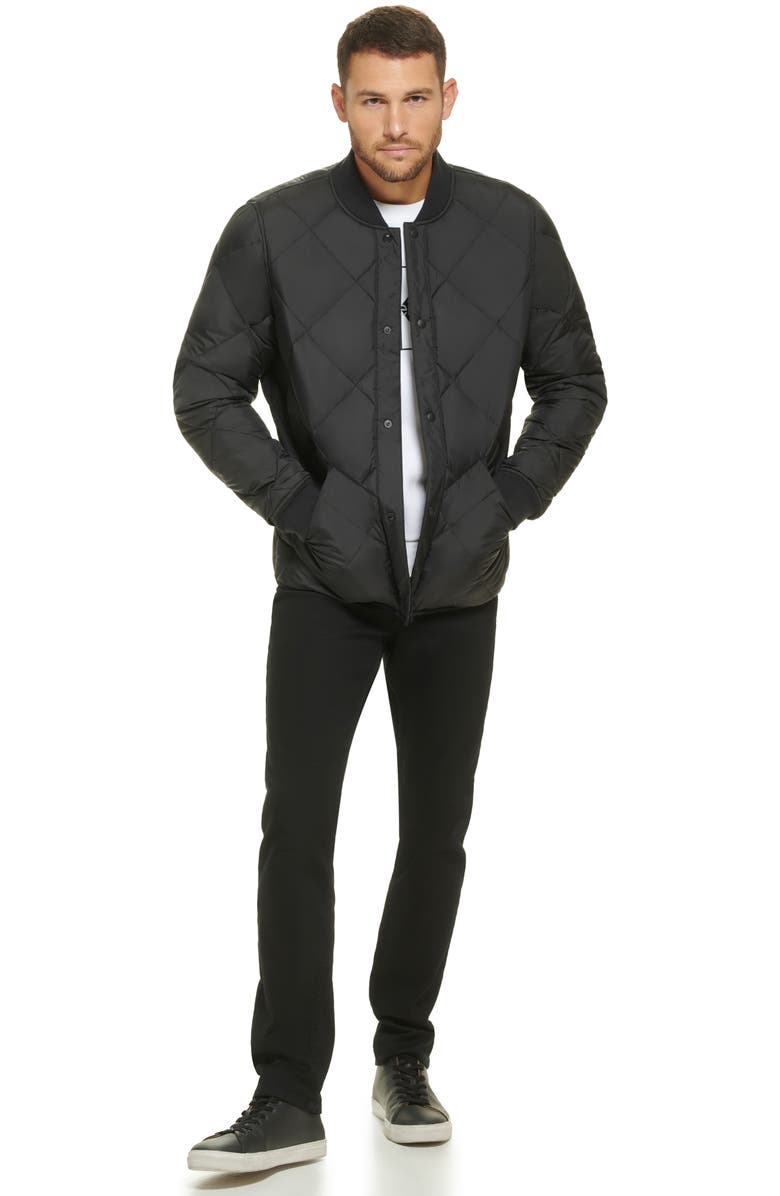 Calvin Klein Reversible Quilted Jacket, Alternate, color, Black