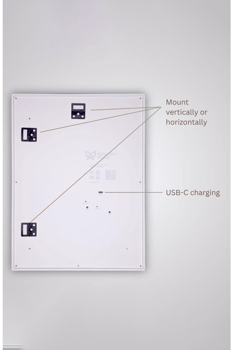 13.3in ePaper Display Cordless e-ink Digital Photo Art Frame, Alternate, color, White