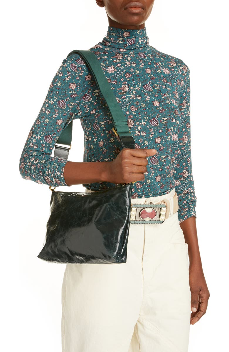 Isabel Marant Nessah Leather Crossbody Bag, Alternate, color,