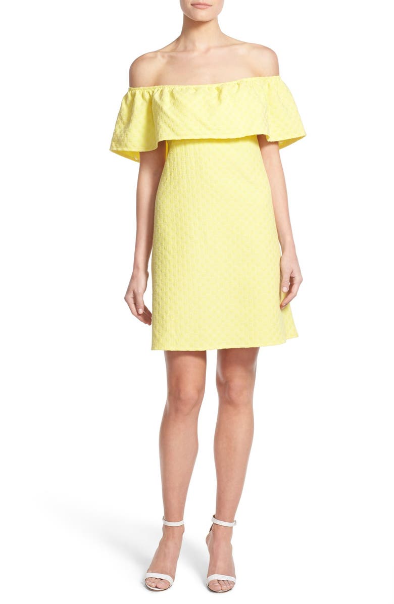 cupcakes and cashmere 'Lulu' Off the Shoulder Dress, Main, color,