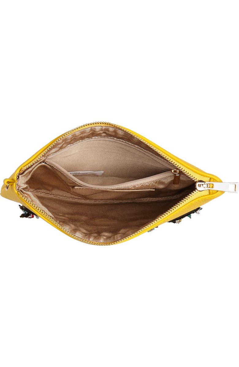 Sondra Roberts Love Embellished Faux Leather Wristlet, Alternate, color,