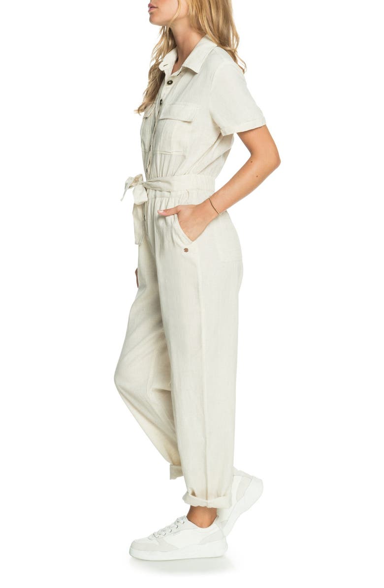 Roxy Beach Wonderland Tie Waist Jumpsuit, Alternate, color, 