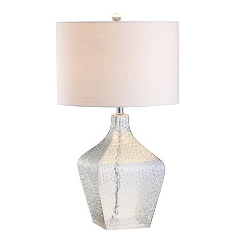 Jane 26" Glass LED Table Lamp, Clear