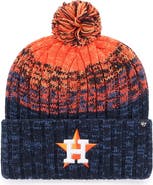 '47 Men's '47 Navy Houston Astros Cascade Cuffed Knit Hat with Pom