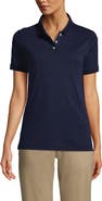 Lands' End School Uniform  Short Sleeve Interlock Polo Shirt
