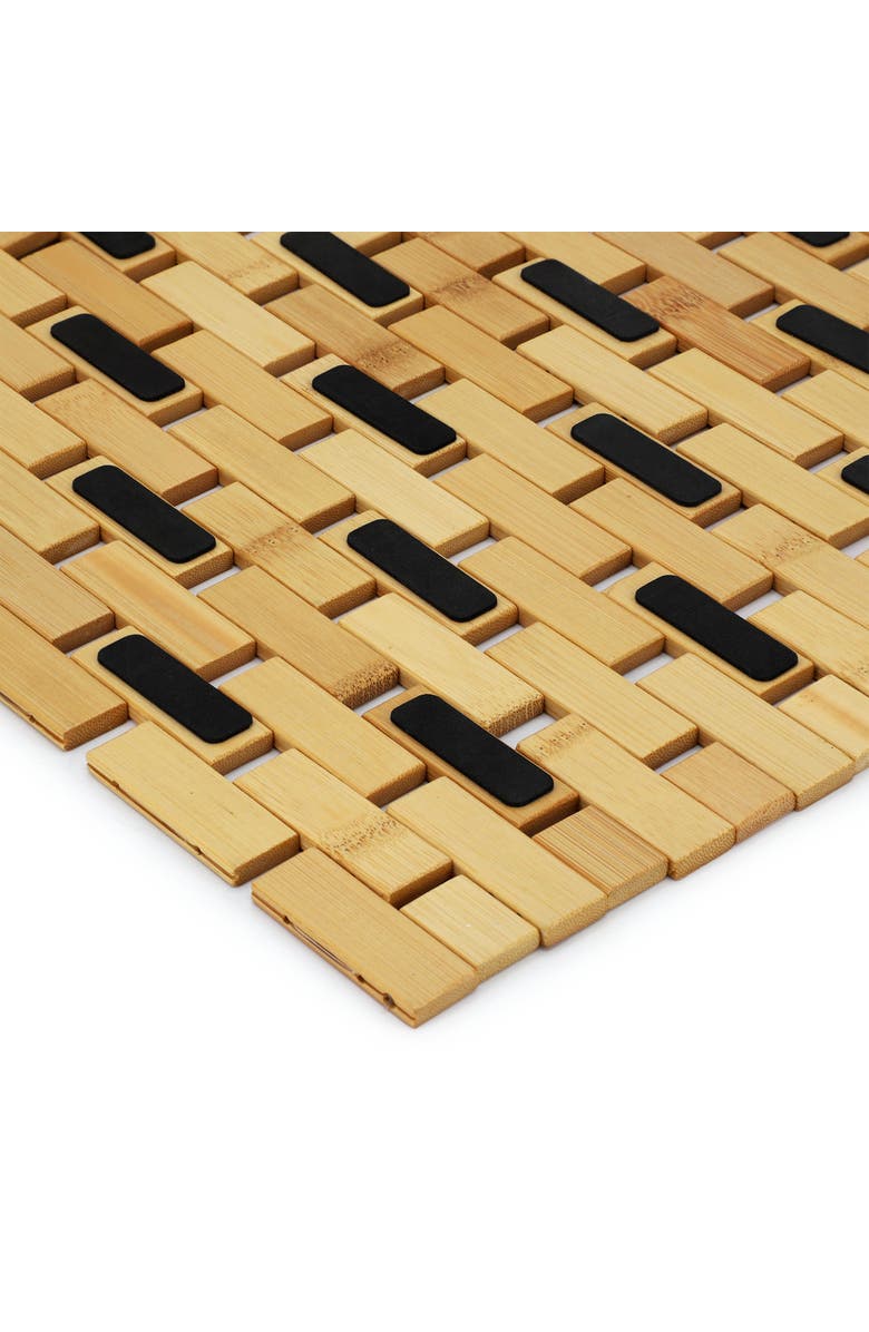 Megachef Wood 16.25 x 24.5 Inch Rectangle Bathroom Mat, Alternate, color, Bamboo