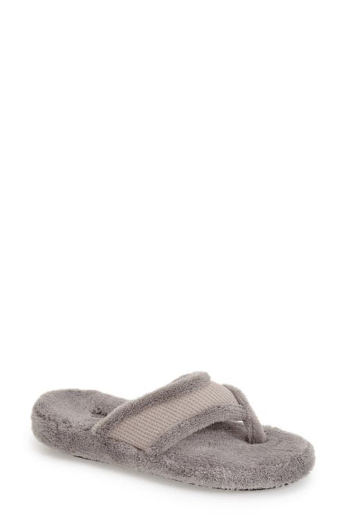 Acorn Waffle Spa Slipper in Grey 