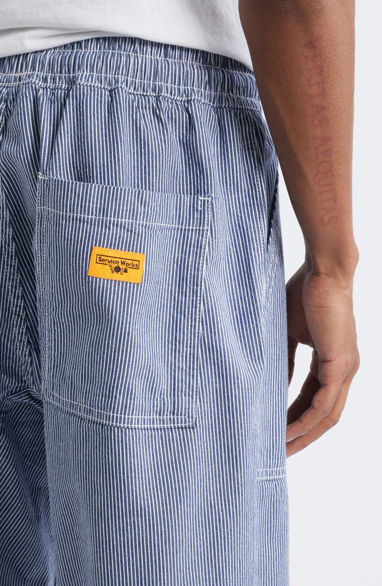 Service Works Hickory Stripe Organic Cotton Chef Pants, Alternate, color, Hickory