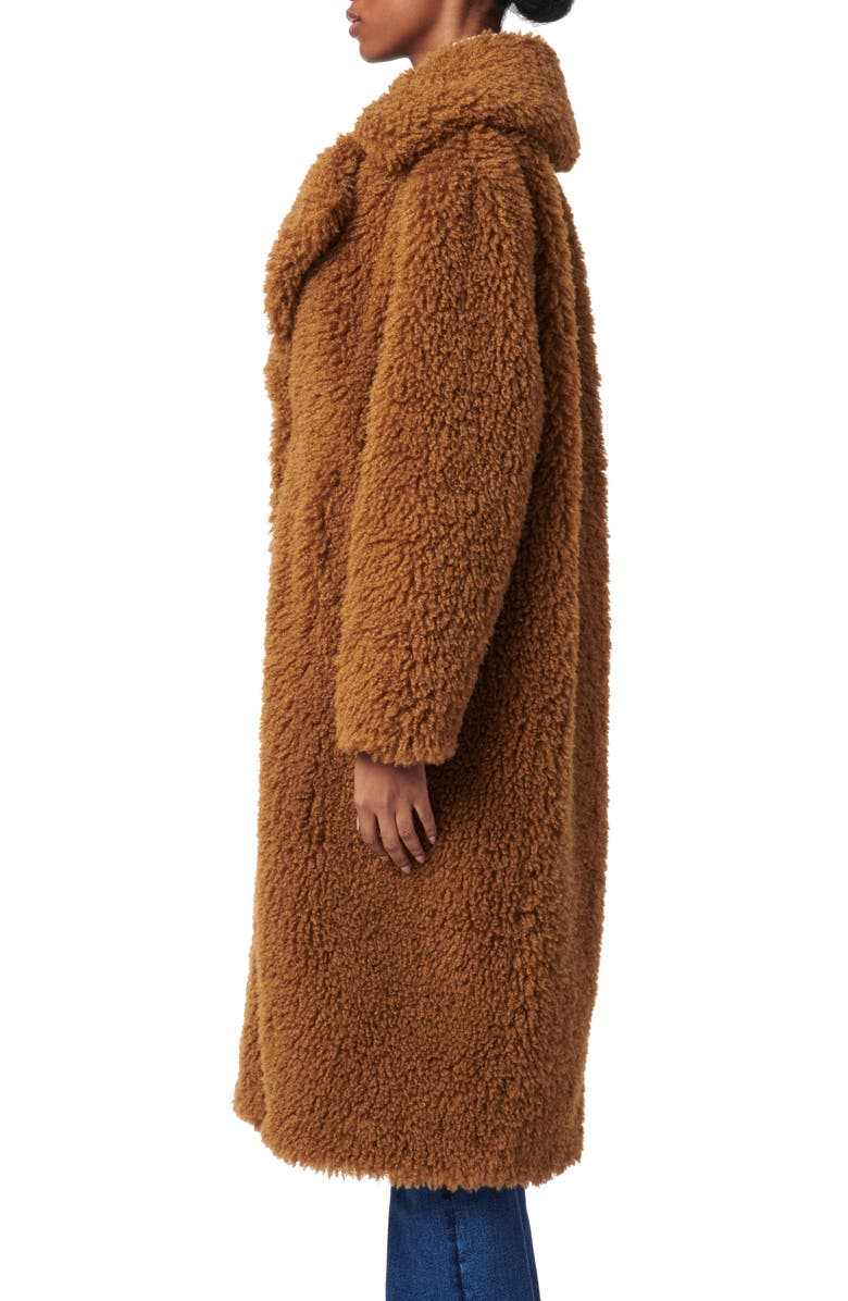 Bernardo High Pile Fleece Coat, Alternate, color, Camel