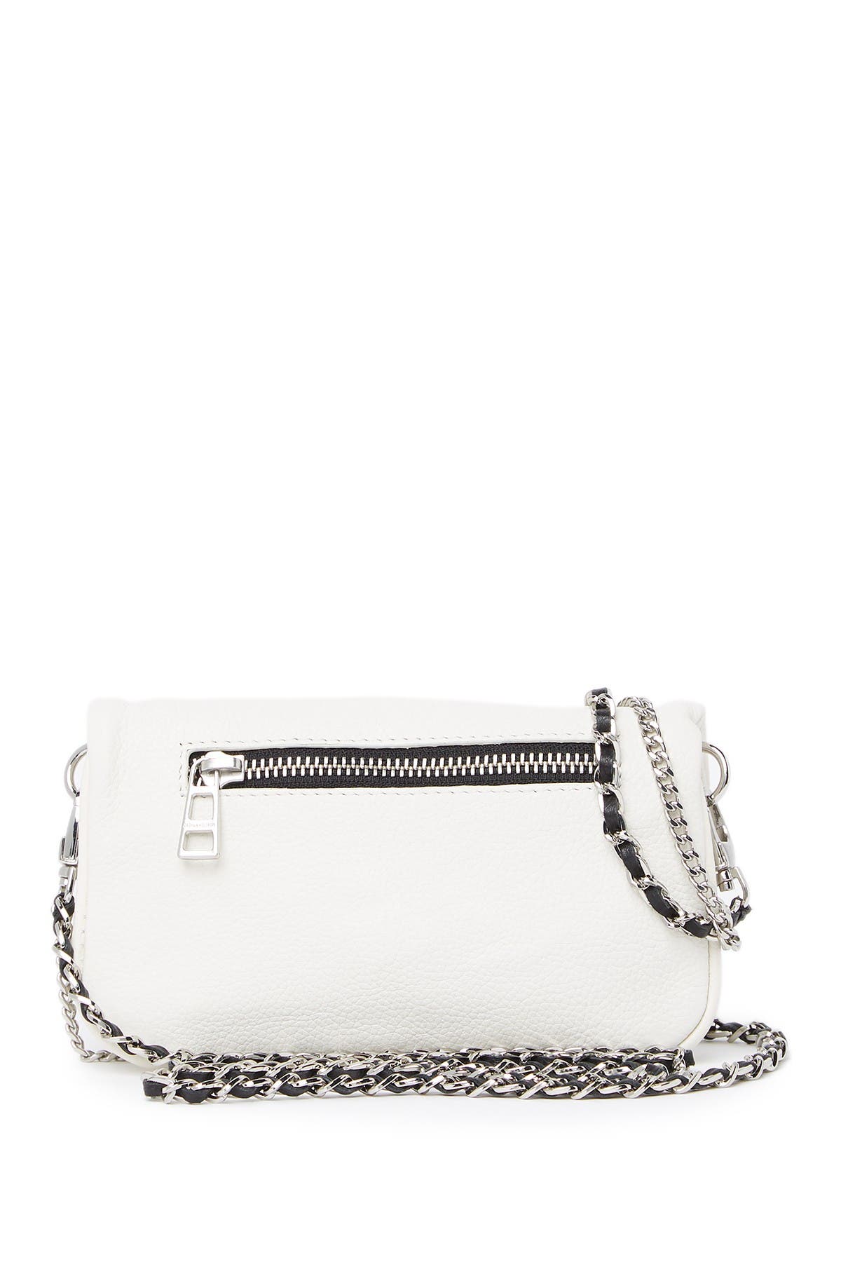 Zadig & Voltaire Nano Rock Leather Crossbody Bag, Alternate, color, 