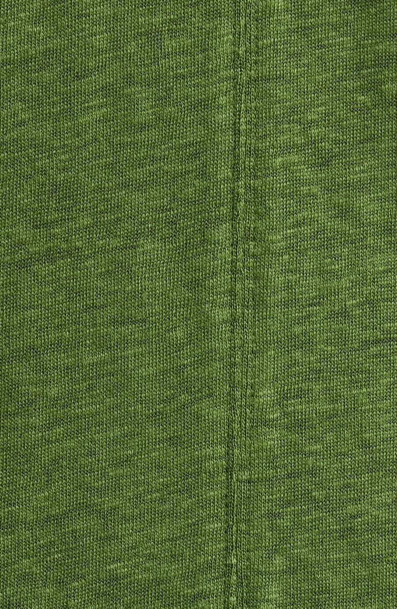 Eileen Fisher Boxy V-Neck Organic Linen T-Shirt, Alternate, color, Field