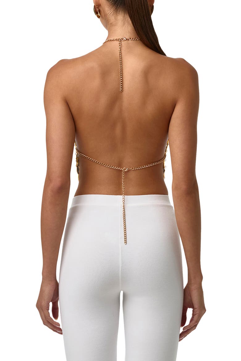 Chain Link Mesh Sequin Top, Alternate, color, HIGH POLISH GOLD
