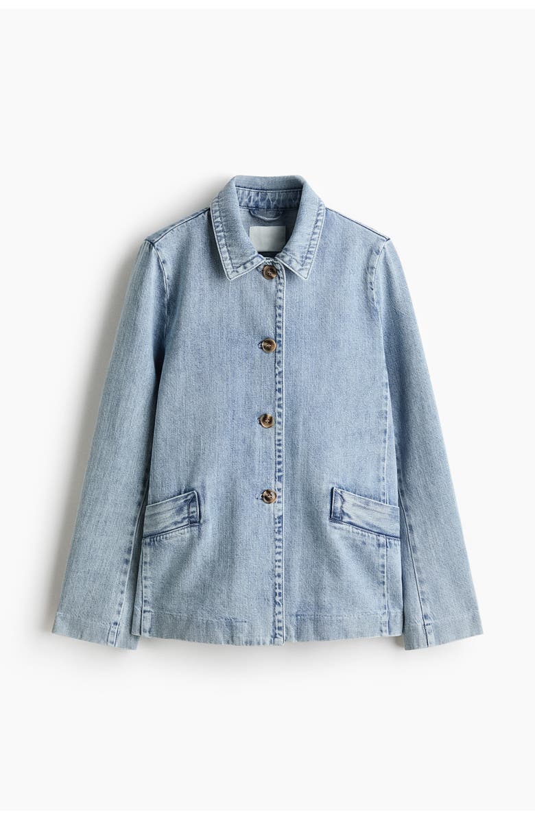H&M Denim Jacket, Main, color, Light Denim Blue