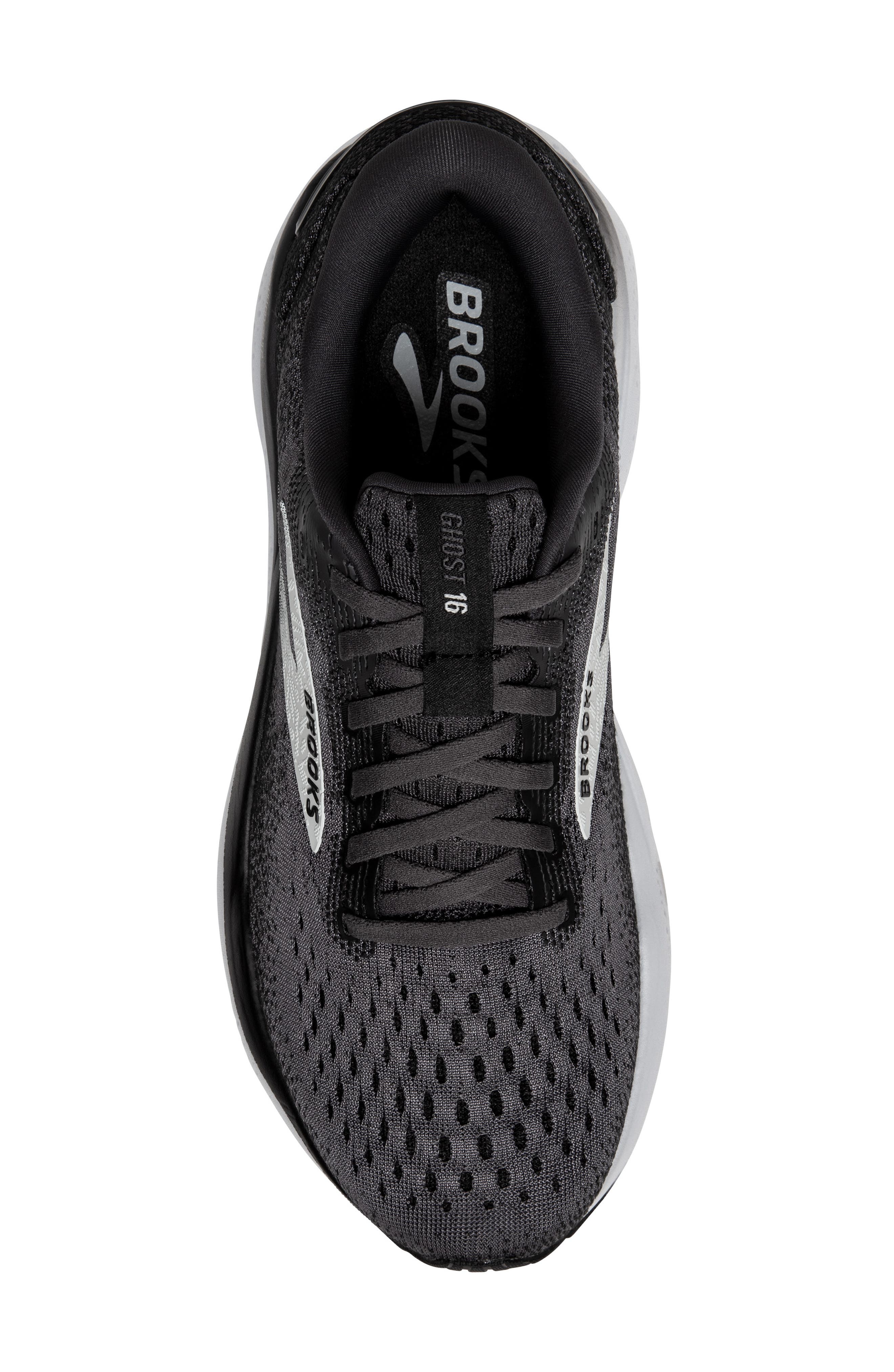 Brooks Ghost 16 Running Shoe, Alternate, color, Black/Grey/White