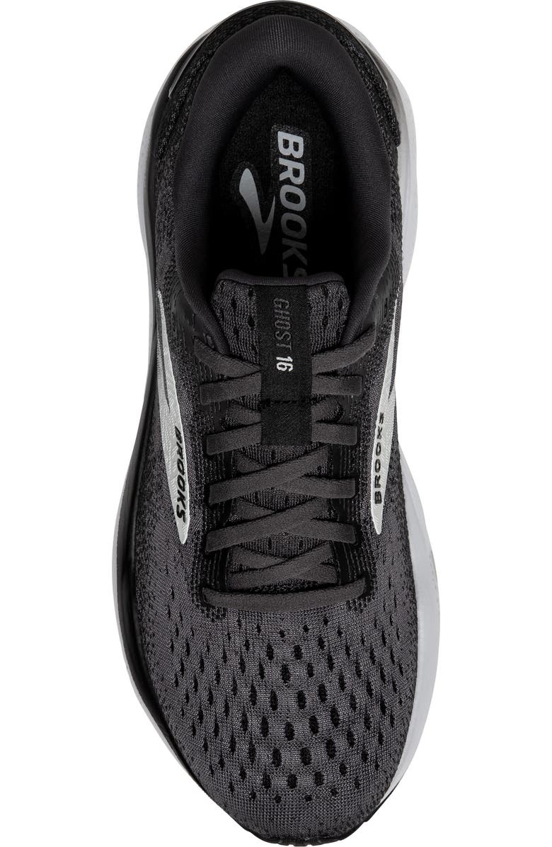 Brooks Ghost 16 Running Shoe, Alternate, color, Black/Grey/White