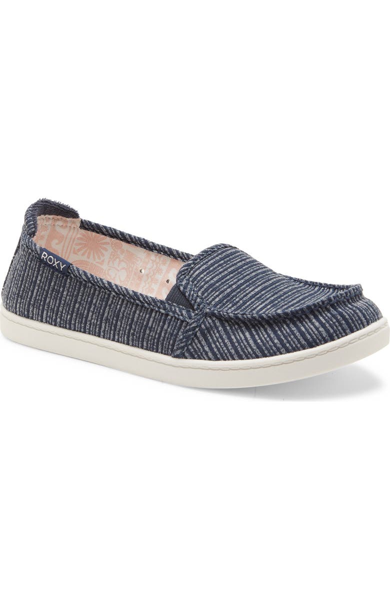 Roxy Minnow VII Slip-On Sneaker, Main, color, Navy