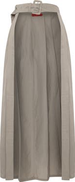 PCFG Linen Blend Shiny Woven Skirt