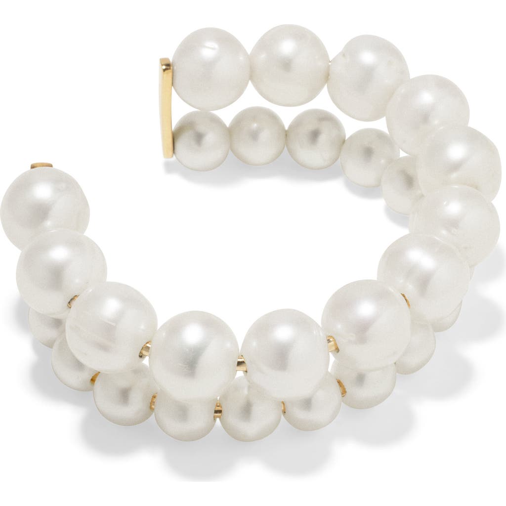 Completedworks Freshwater Pearl Double Bracelet In Metallic