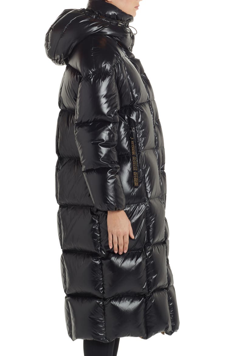 Parnaiba Long Quilted Down Puffer Coat, Alternate, color, BLACK