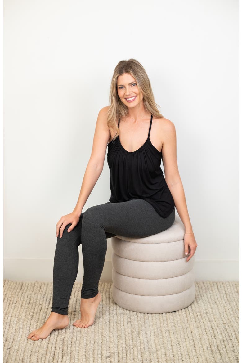 Ultimate Lounge & Sleep High Waist Leggings, Alternate, color, Charcoal